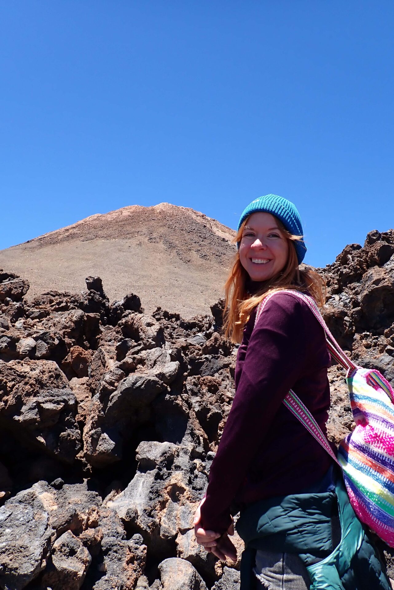 Irena auf dem Teide, Teneriffa. 